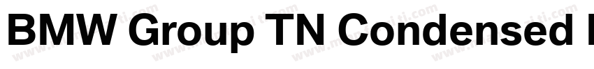 BMW Group TN Condensed Pro TT Bold字体转换